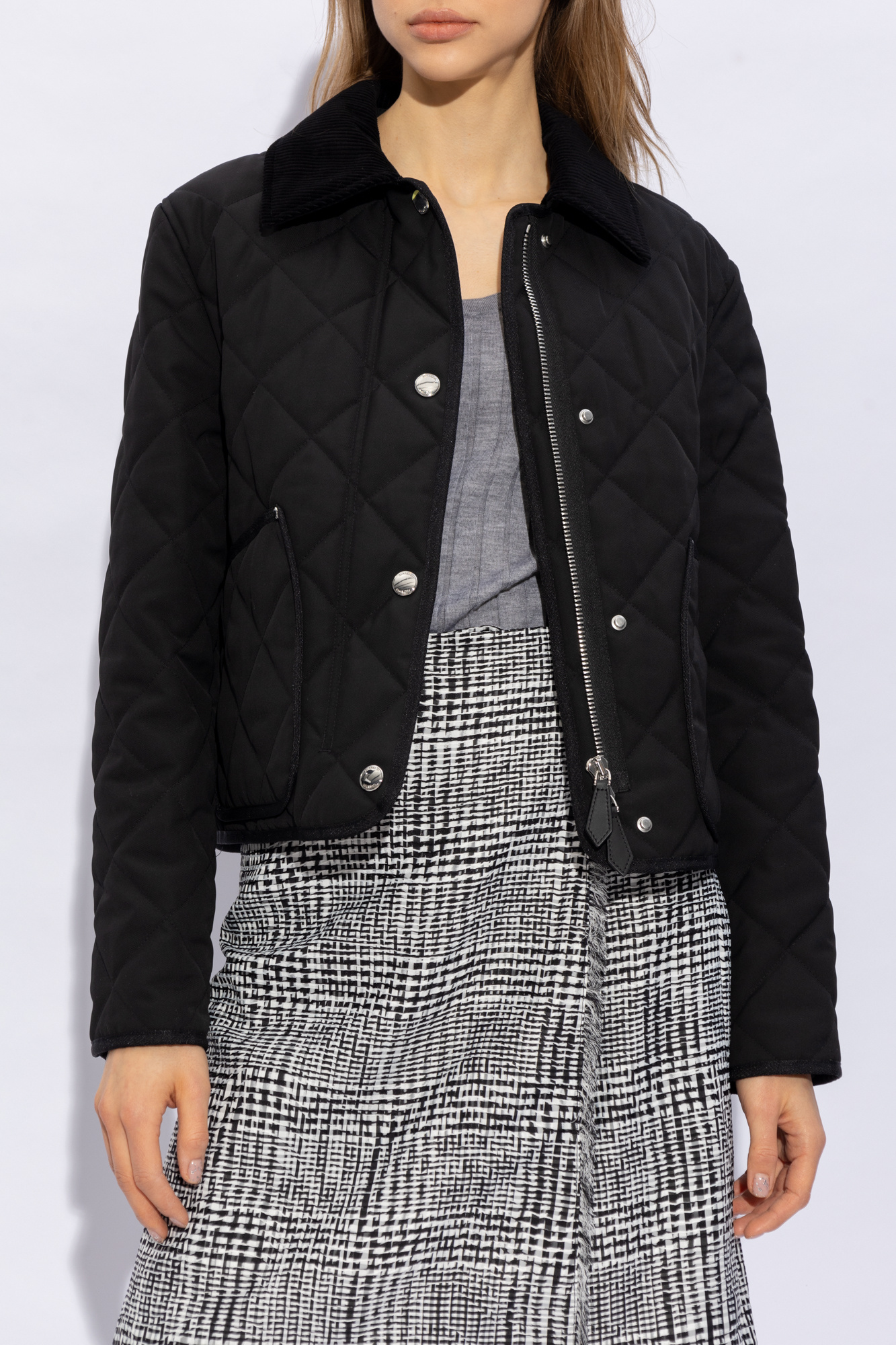 Burberry popular Black Quilted Jacket